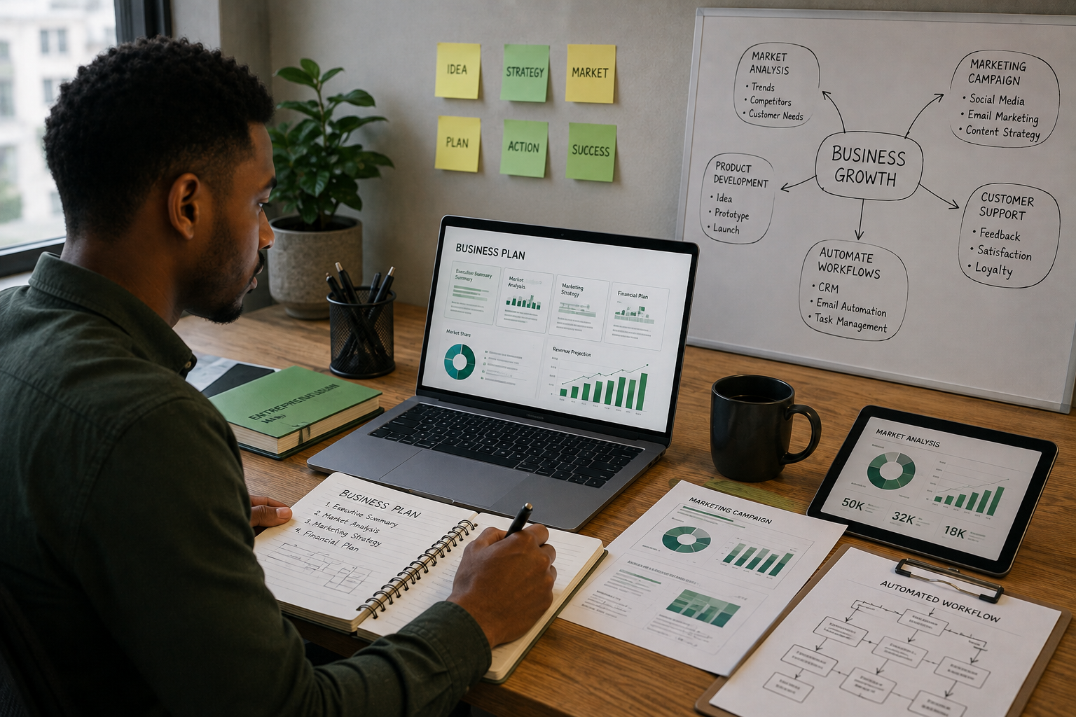 Creative professional using artificial intelligence for visual design