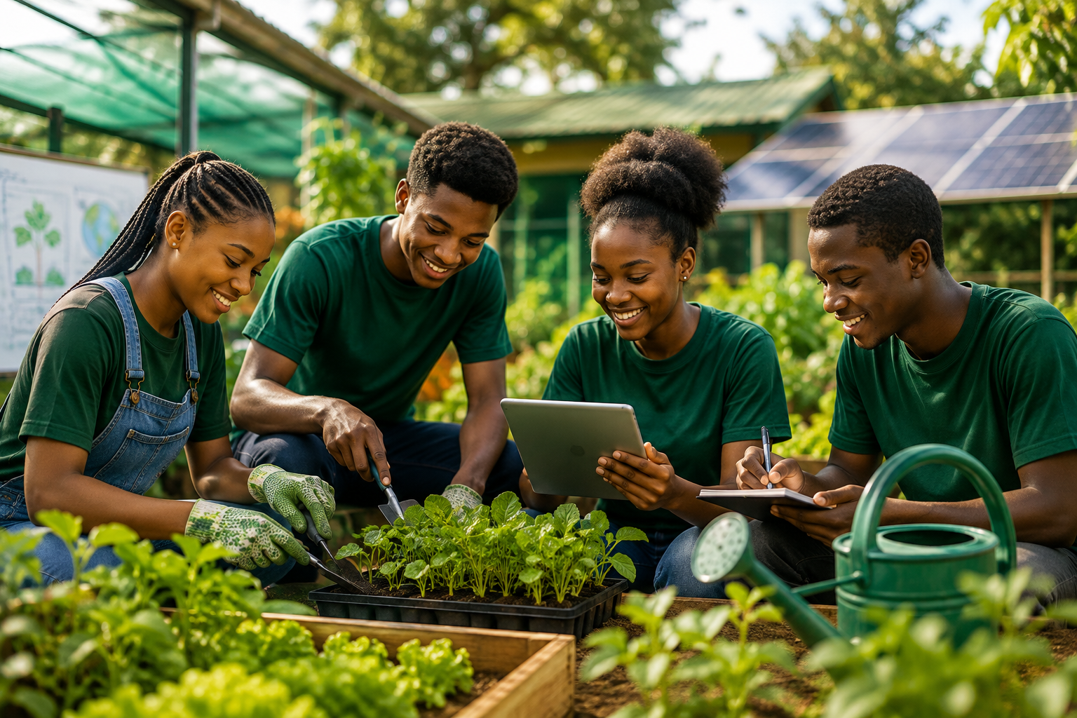 African professionals and development practitioners collaborating on agriculture and food systems